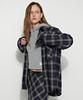 Beulaiteun Oversized Check Shirt Blue