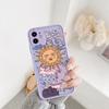 JAMULAR Funny Sun Moon Face Shockproof Phone Case For iPhone 17 16 15 14 13 12 11 Pro Max 7 Plus Mini 17E Matte Candy Back Cover