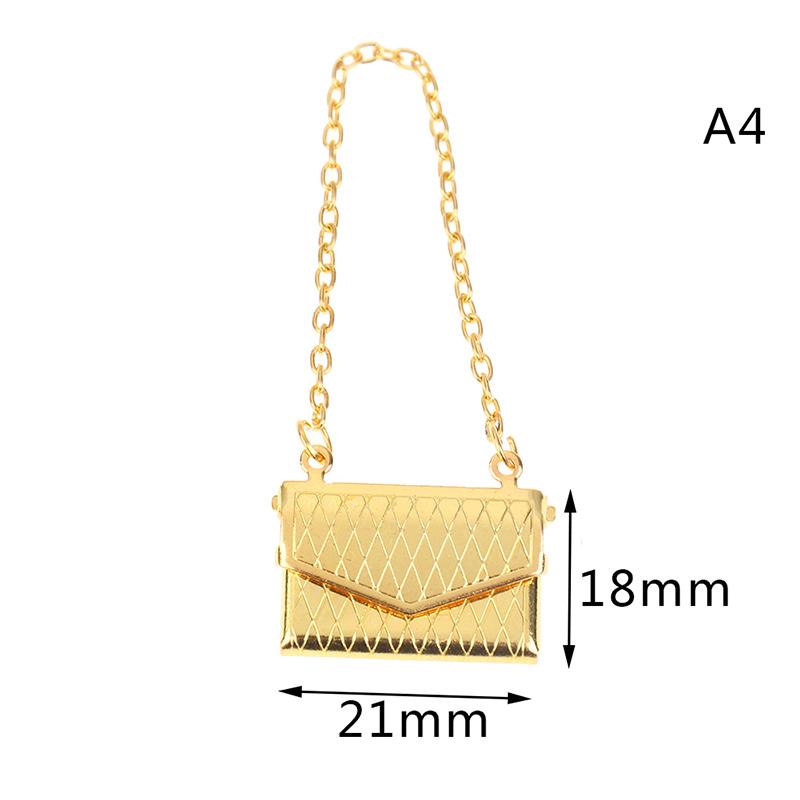 1:6 1:12 Dollhouse Miniature Bag Backpack Shoulder Bag Shopping Purse Handbag Bucket Bag Doll Decor Adjustable Shoulder Straps