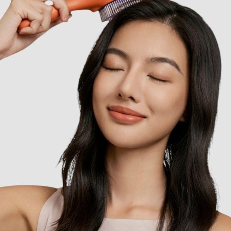 Pearl Care Touch Beauty Scalp Massager, Hair Loss Care Manager, Negative Ion Hair Care Device, Orange