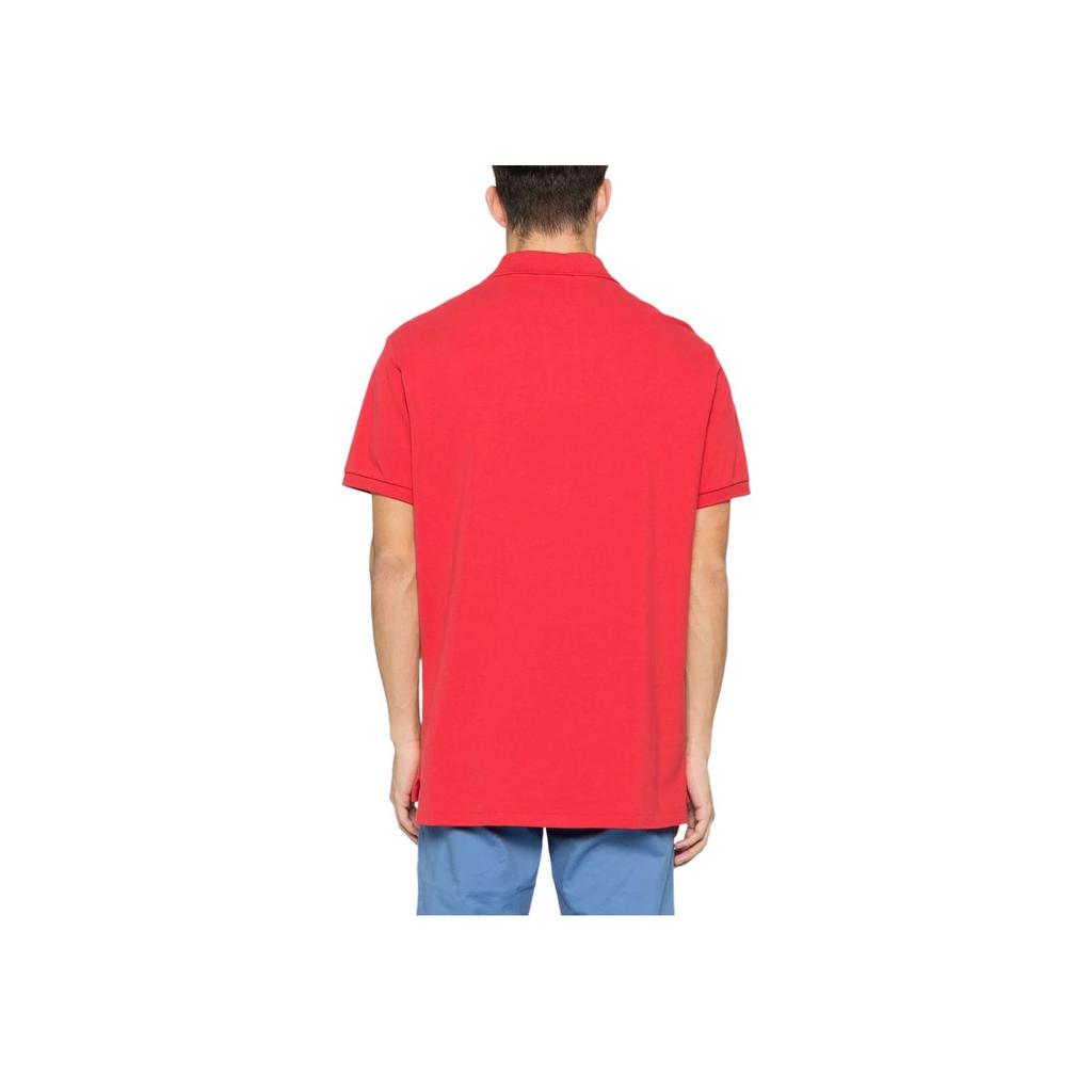Polo Ralph Lauren Solid Logo Polo Shirt Men Tops Red 710680784-347