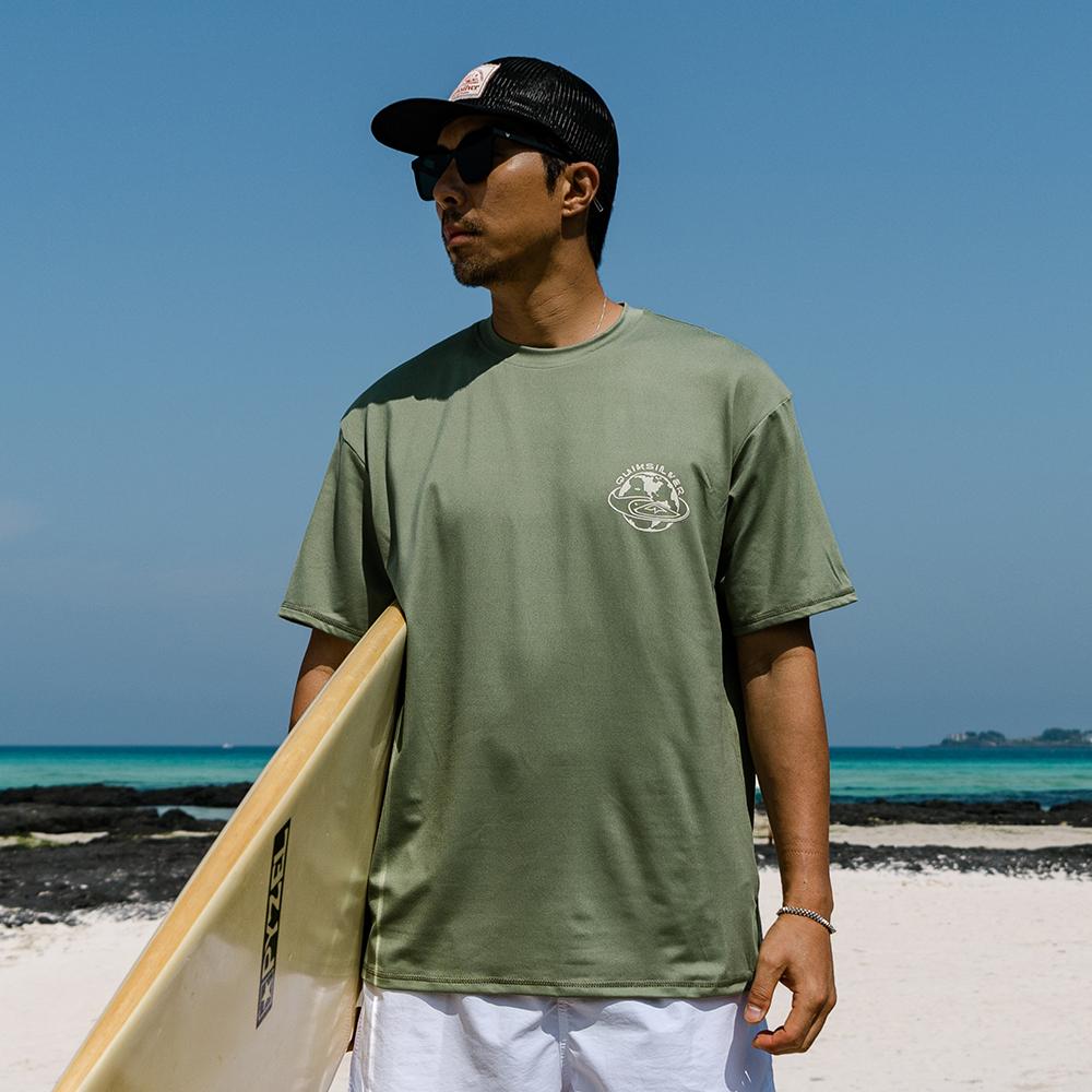QUIKSILVER Men'S Loose Fit Rash Guard Qs1072Gmt