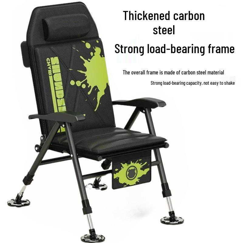 New European-Style Folding Reclining Multi-functional All-Terrain Metal Fishing Chair