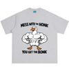 Mess with The Honk You Get The Bonk Funny Duck Meme Tshirt Unisex Unisex Hiphop Tshirt Summer Loose Casual Cotton Fashion Tshirts