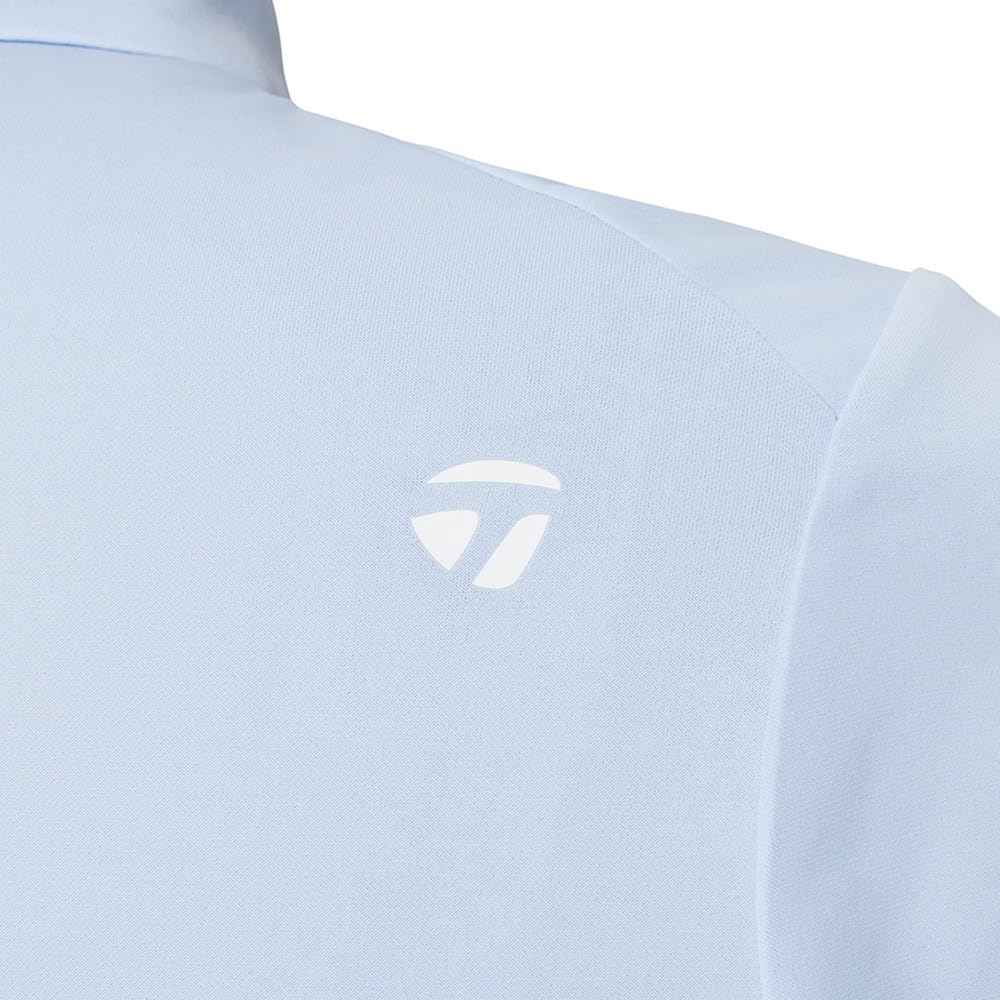 TaylorMade T-ICE Frilled C/S Polo Shirt, Chambray, Medium, Women's, 2015 Spring/Summer Collection, UN696