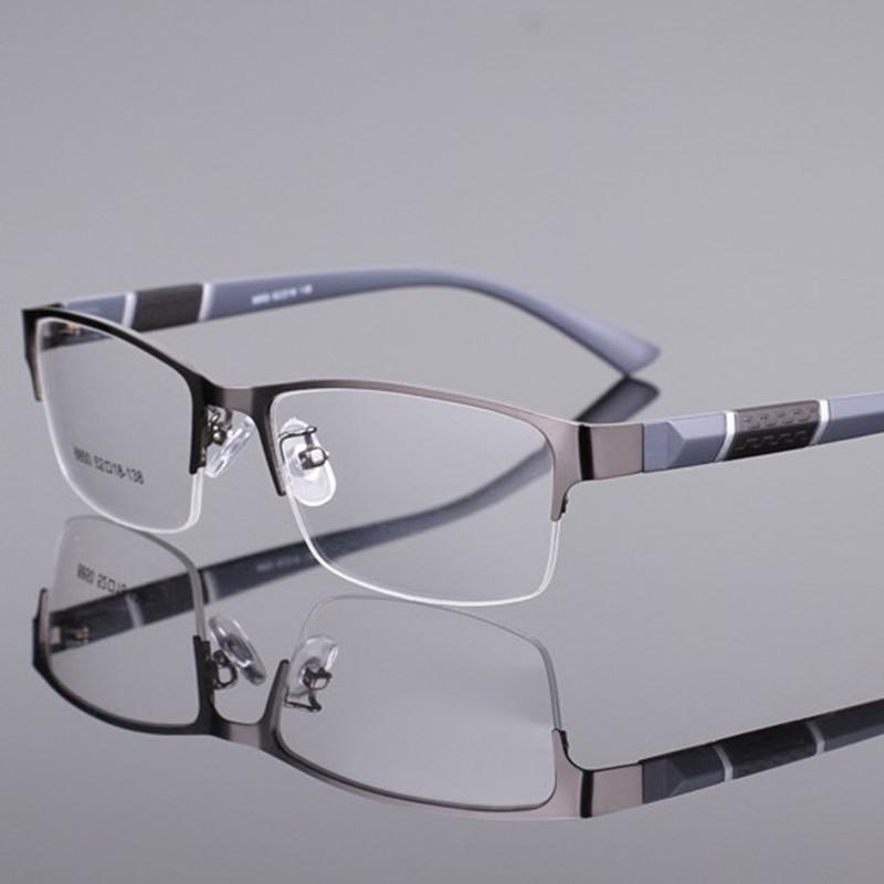 Lesebrille Herren Damen Hochwertige Halbrand Dioptrienbrille Business Herren Alterssichtige Brille +1.0 1.5 2.0 2.5 3.0 3.5 4