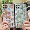 Fashion Design Dirt-resistant Phone Case For OPPO Realme C21Y/C25Y Wristband Soft case Waterproof Anti-dust Back Cover