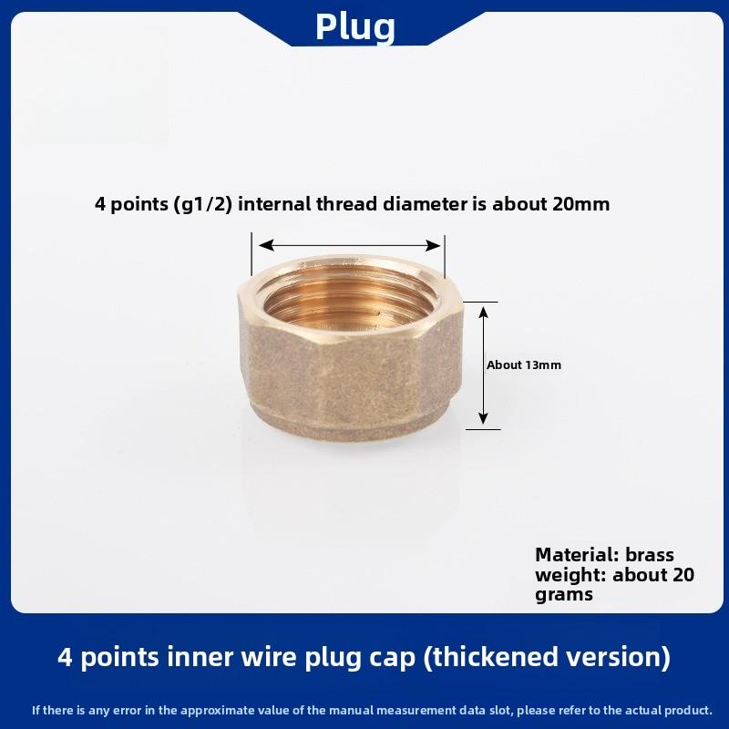 BSP 1/8"1/4"3/8"1/2"3/4'' Male&Female Threaded Brass Pipe Hex Head Brass Stopper End Cap Plug Plumbing Fitting Connector Adapter
