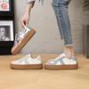 Leather Board Shoes Women's Autumn New Flat-soled White Shoes Women's Thick-soled Versatile Student Casual Shoes