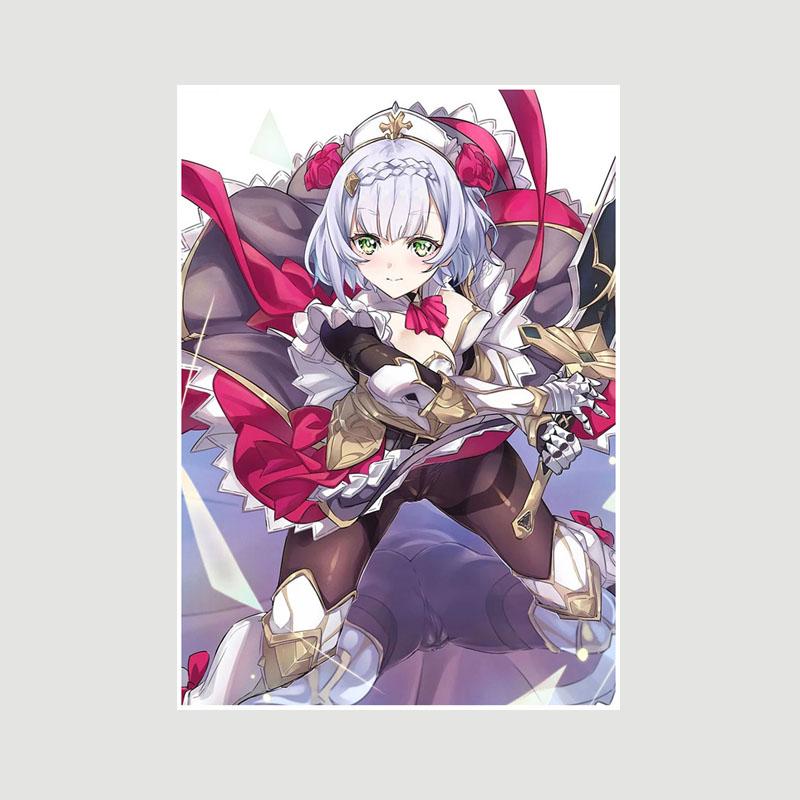 Genshin Impact Series Posters White Paper Anime Girl Poster Mural Home Decor Study Bedroom Bar Cafe Decoration Painting Wall Art Prints