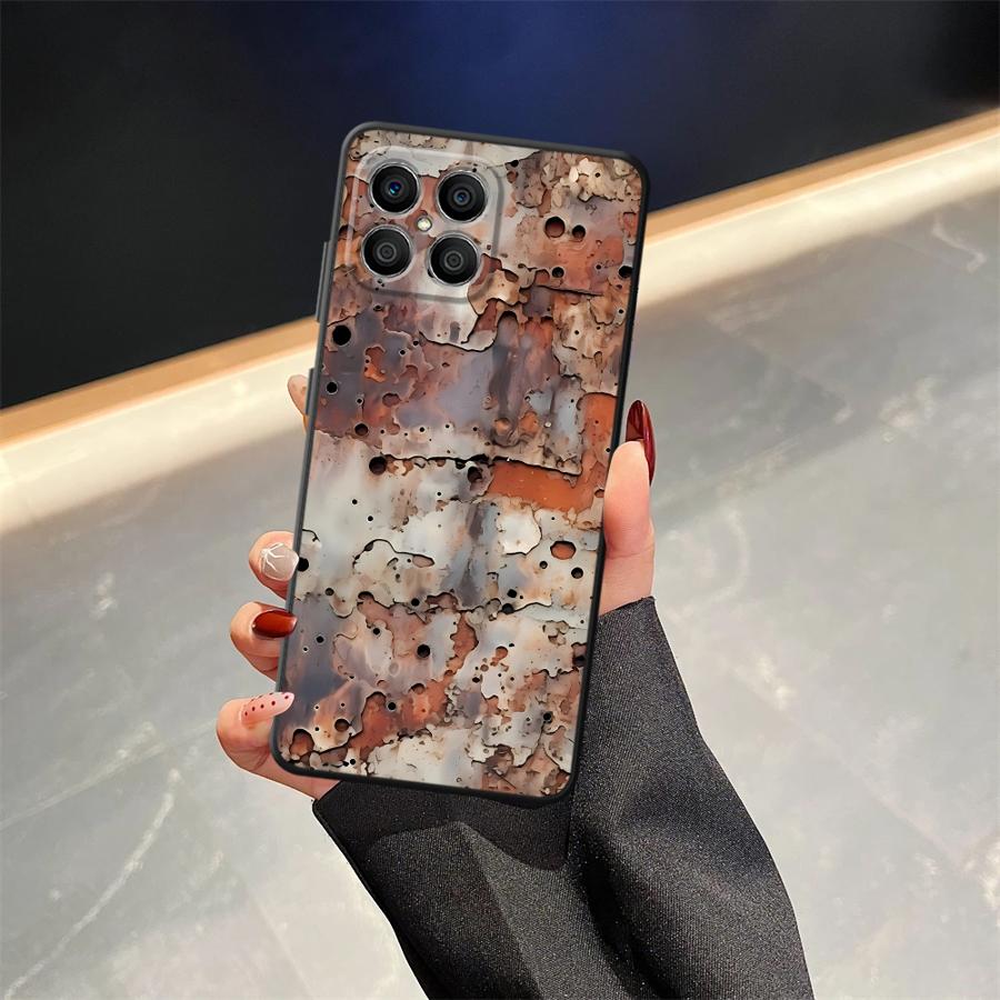 Case for Honor 70 X9c X7a X9a 90 Lite X9 8X X8 Funda Phone Cover Rust Art