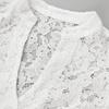 Women's Oktoberfest V-Neck Top - Embroidered Floral Lace Cut-Out Blouse, Bavarian Festival Shirt for Garden Party