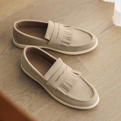 High Quality Business Dress Shoes Suede Leather Soft Sole Casual Men Shoes Designer Slip On Loafers Shoes for Men Zapatos Hombre