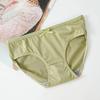 Dámské bezešvé kalhotky jednobarevné prodyšné spodní prádlo se středním pasem dívčí sexy roztomilé spodní prádlo kalhotky