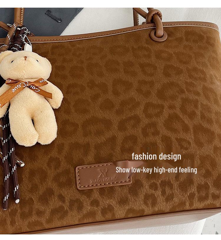 High-End Retro Umhängetasche mit Leopardenmuster 2025 - Trendiges Modeaccessoire für Frauen