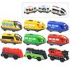 Wooden Locomotive Magnetic Electric Car Train Playthings Fit Biro Wooden Diecast Slot Train Track Railway Learning Playthings Ideal For Children