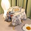 Bohemian Tischdecke, Kaffeetisch- und Picknicktisch-Abdeckung, Runde Tischdecke, Gewebte Tischdecke, Sichtschutz