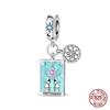 Authentic Original 100% Copper Metal Card Star Robot Beaded Death Demon Eye Charm Bead Components Compatible With Bracelet High Quality Fine Jewelry