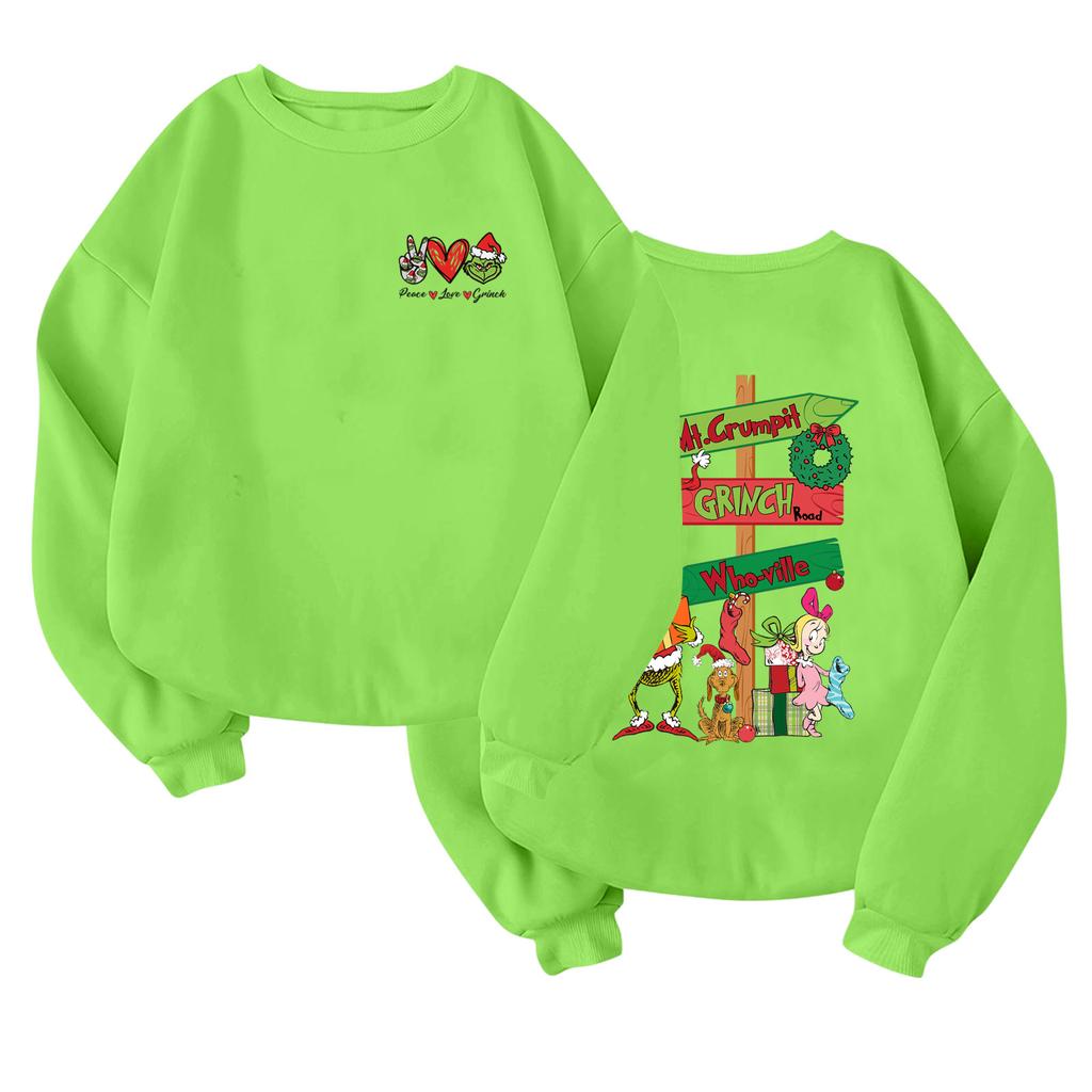 Children's Fashionable Lightweight Long-sleeved Round Neck Pullover With Pockets Printed Pullover