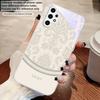 White floral vine pattern For Samsung M02 12 Note 8 9 10 20 A 01 A02 A03 Core 04 05 06 10 12 13 14 15 A16 glass Ultra phone case