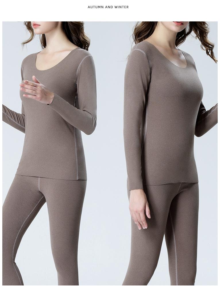 Plus Size Women's Seamless Slim Fit Warm Vest - Brushed Fabric for Autumn & Winter, High Elasticity Base Layer Top