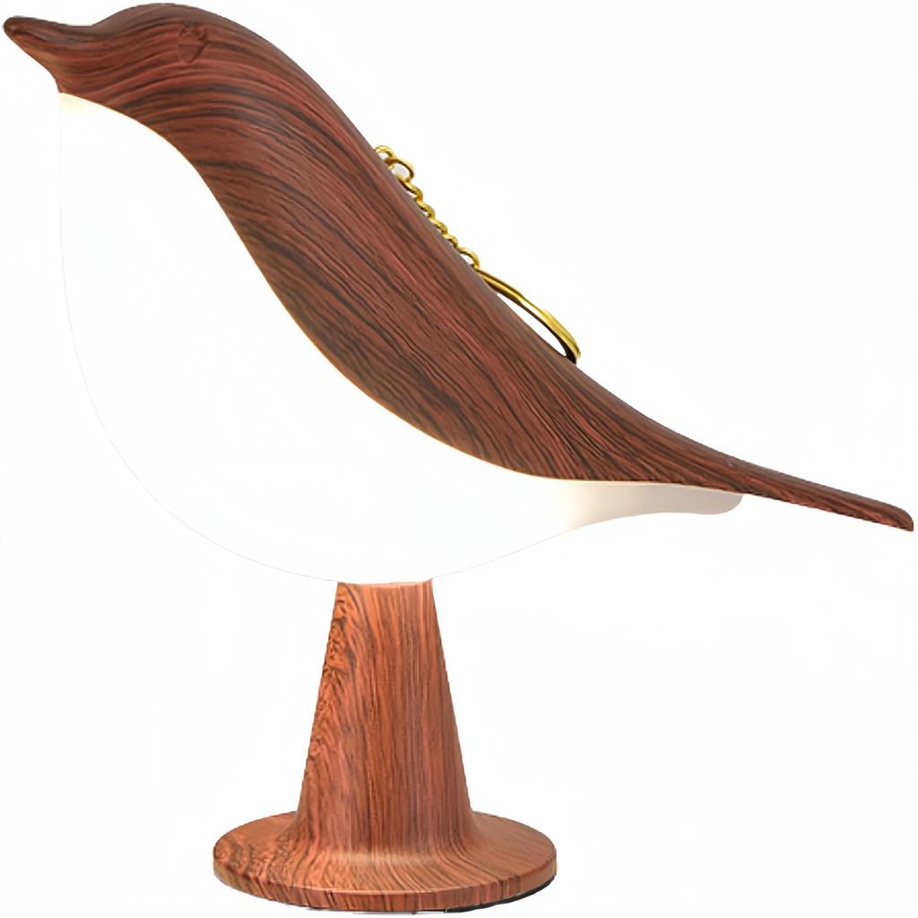 1 Stück LED-Berührungskontroll-Vogelleuchte - Art Deco, 3-stufig dimmbar, USB-kabellos mit wiederaufladbarem Akku, Vielseitig für alle Räume