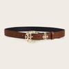 Trendy Western Style Hipster Belt With Intricate Embossed Patterned Design