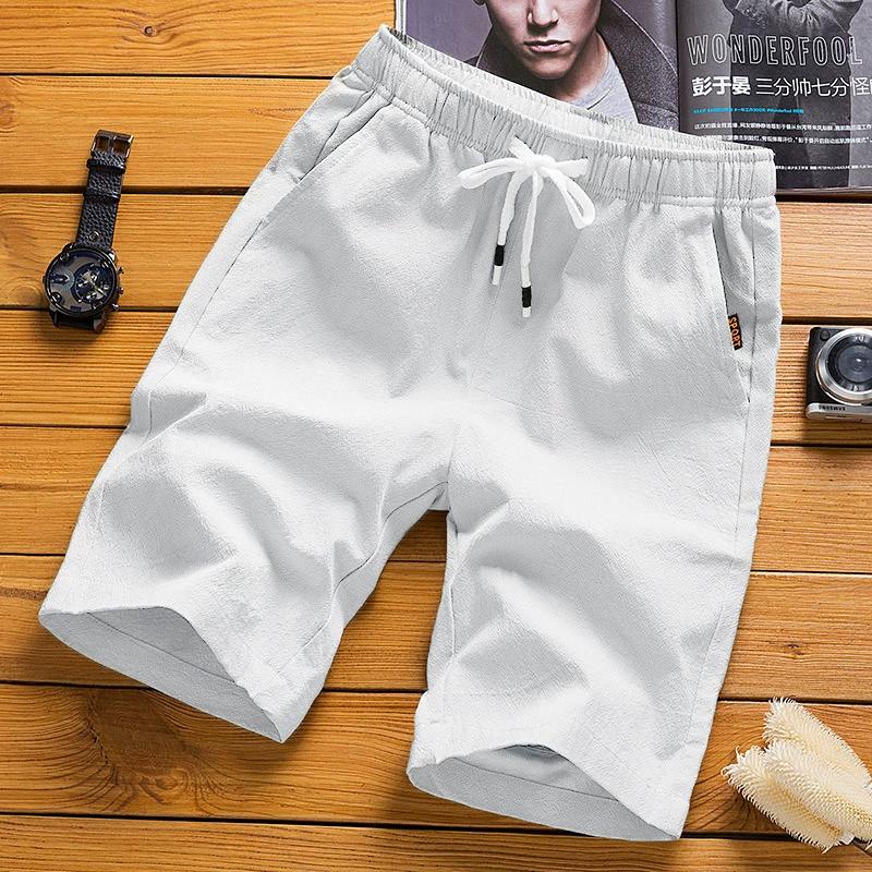 Summer Ice Silk Five-point Shorts Men's Plus Size Outer Wear Sports Pants Casual Beach Pants Pants