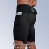 Men's Sport Quick-Dry Running Shorts with Waist Bag & Elastic Fit