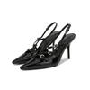 Spring And Summer Women's High Heels, Stiletto Sandals, One-line Straps, Empty Back Shoes, Versatile High Heels