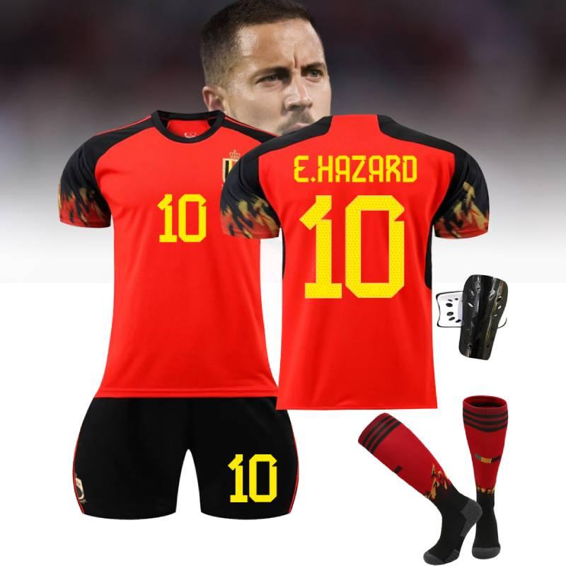 New Belgium Heimfußballtrikot Deb Bruyne 7 Und Lukaku 9 WM 2022 Trikot