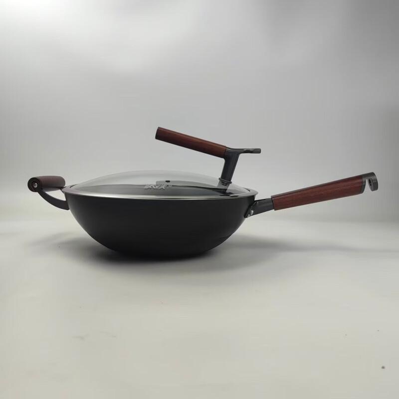 ASD Titanium-Infused Cast Iron Stir-Fry Wok