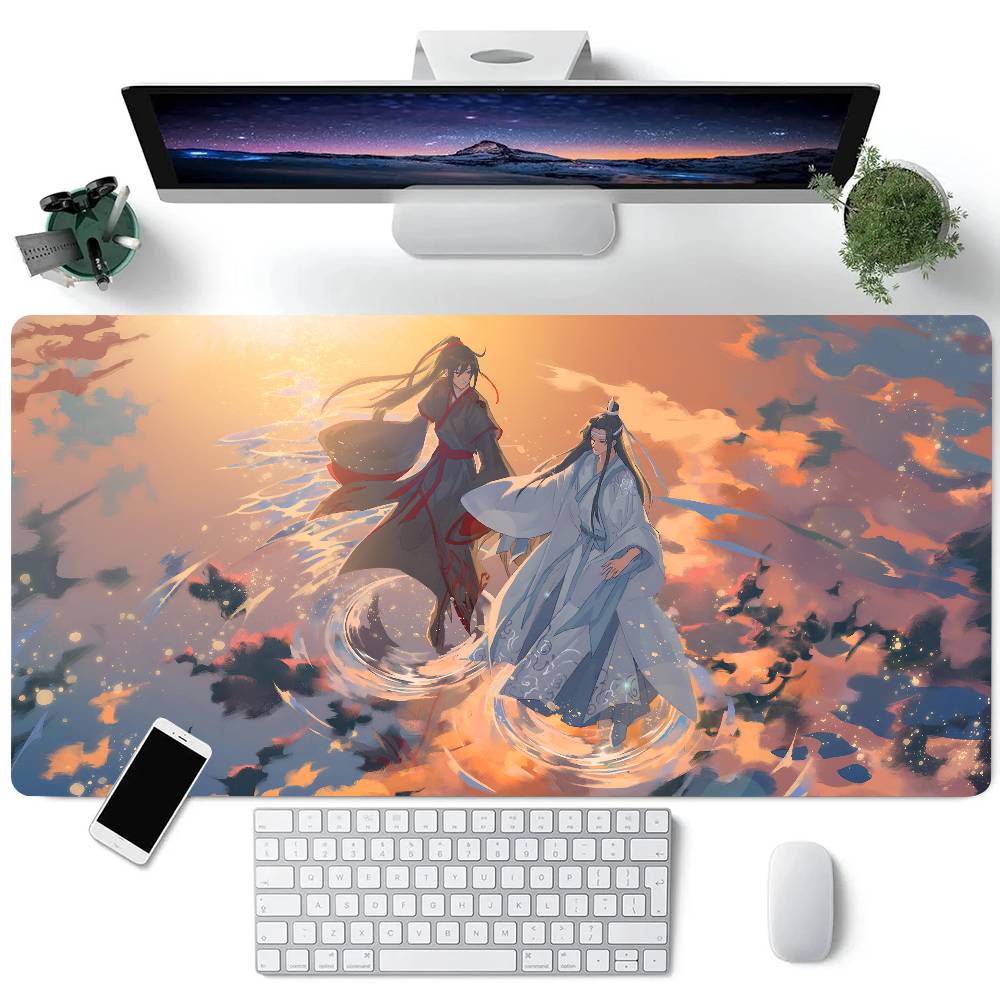 Anime MDZS Mouse Pad Large Gaming Keyboard Mat LockEdge Rubber Computer Office Accessories