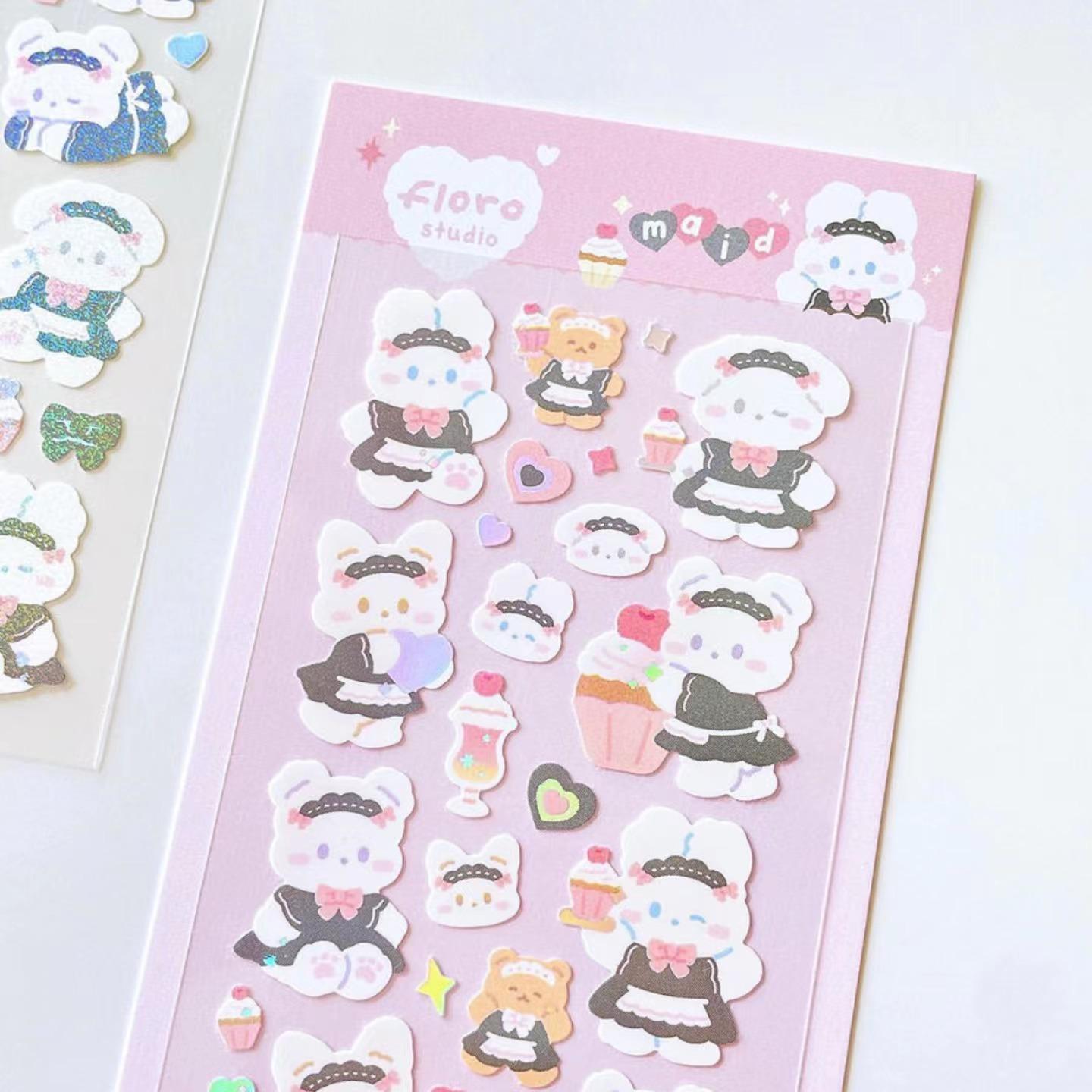 Милая мультяшная наклейка с кроликом DIY Декоративная наклейка на руку Guka Hot Silver — фото 3