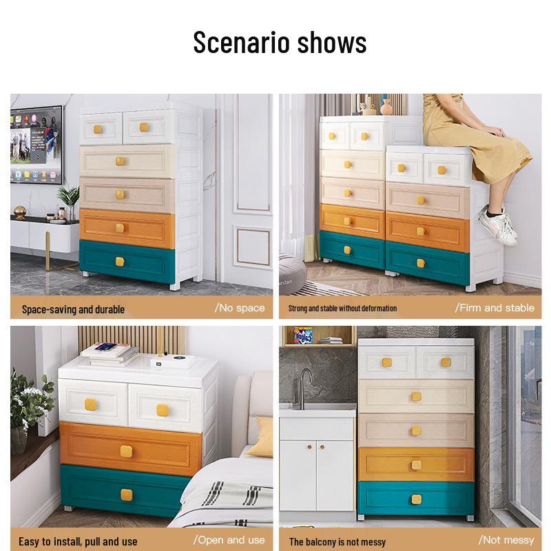 Multi-Layer Drawer Storage Cabinet for Clothes and Toys