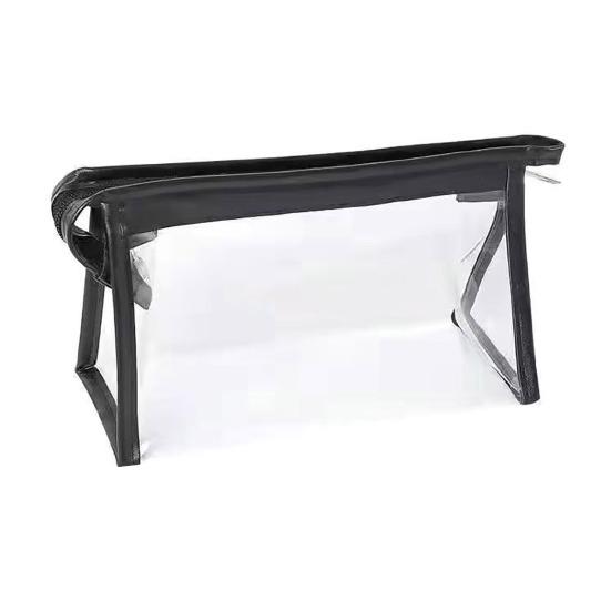 Clear Pencil Pouch Transparent Pencil Case with Zipper Stationery Toiletries Organizer Travel Cosmetic Makeup Storage Bag for School Office Supplies