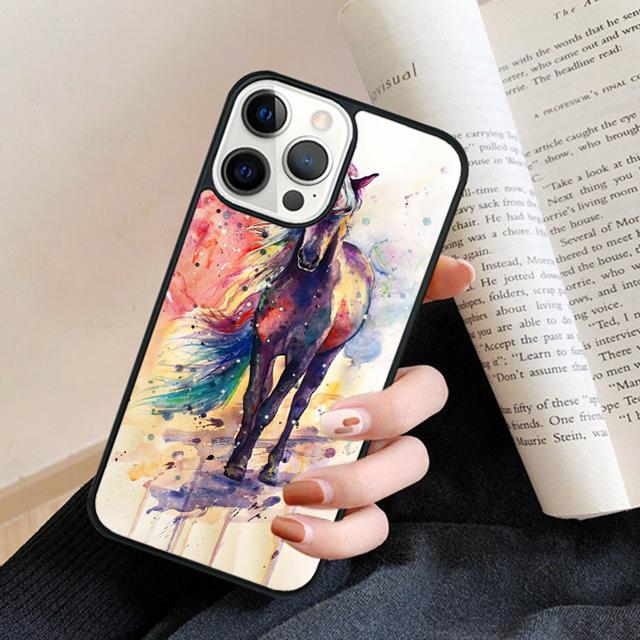 1233 Gray Shire Horse Phone Case Back Cover for iPhone 17 Air 16 15 14 13 11 12 Pro Max Plus Fundas Coque