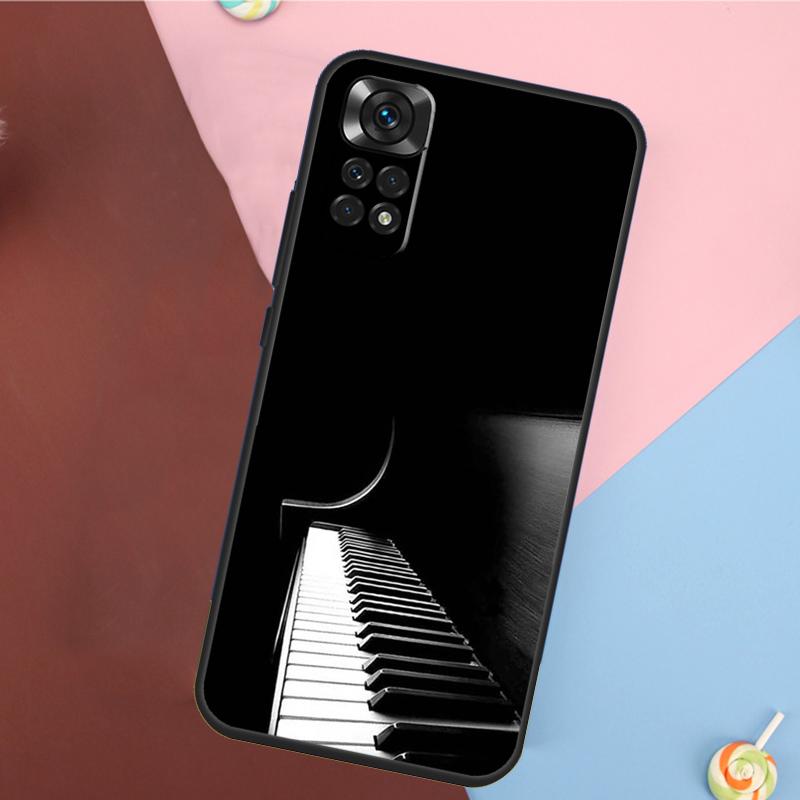 Piano Keys Keyboard design Cover For Xiaomi Redmi Note 13 14 Pro 12 11 9 10 9S 10S 11S 12S Redmi 14C 10C 12C 13C Case