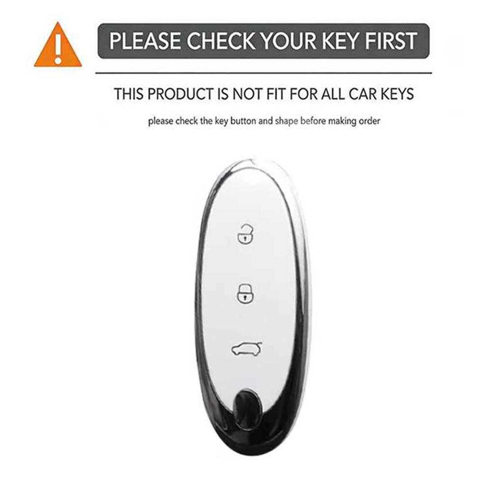 3 Buttons Car Key Case Cover Shell Fob For Dongfeng Nammi 01New Engery High Level Silicone Keychain Protective Accessories