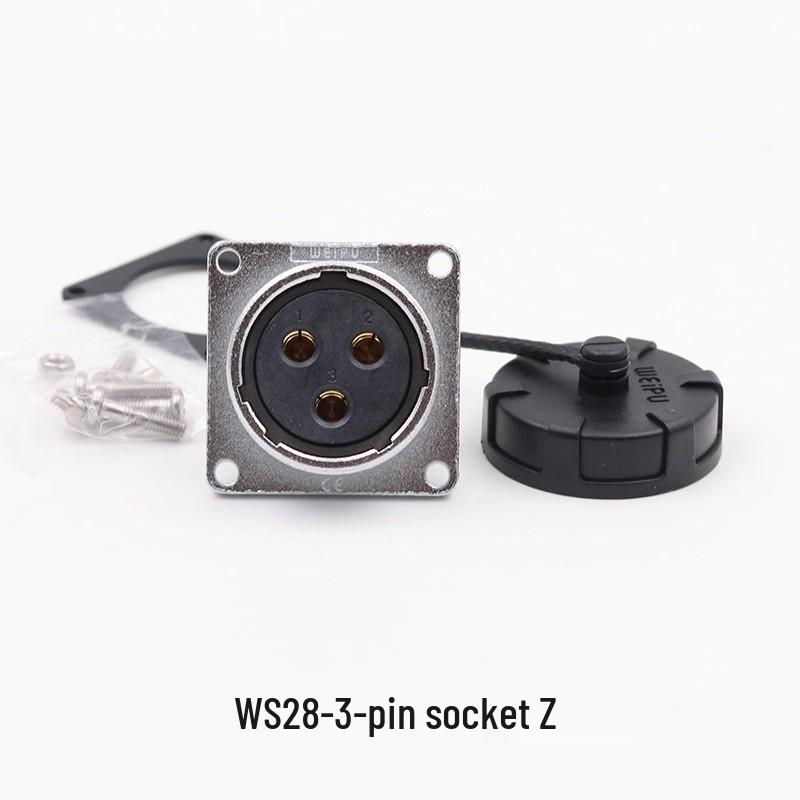 Weipu WS28 23-Pin Aviation Plug Connector, Male-Female Threaded, 479-Hole, 10P12, 16-Pin, 20/26-Pin