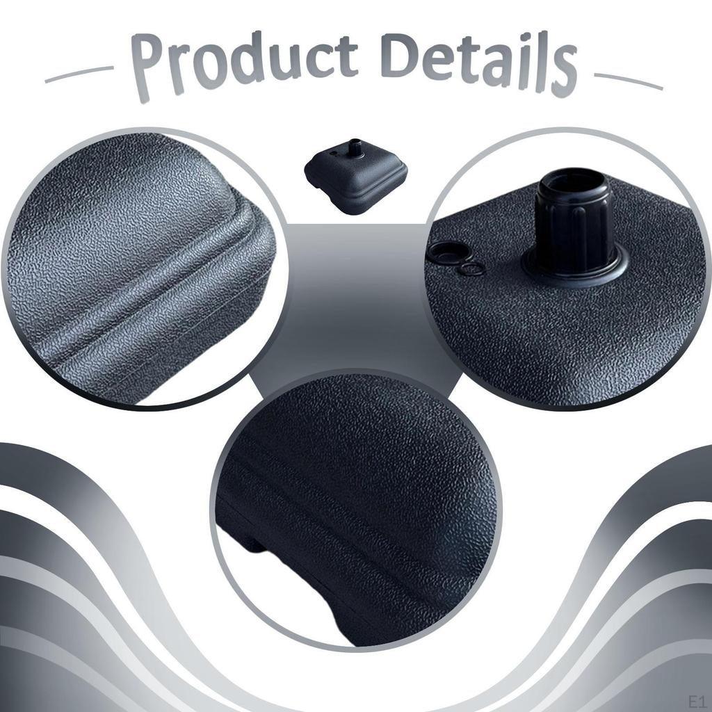 Umbrella Base Parasol Water Filled Square Heavy Duty Stable Versatile Holder for