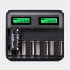 Multifunkční nabíječka 8 slotů LCD displej USB chytrá nabíječka baterií pro AA AAA SC velikost CD dobíjecí baterie 1,2V Ni-MH Ni-CD Rychlá nabíječka
