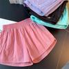 Children's Summer Loose Shorts Pocket High Waist Sports Thin Baggy Short Pants Comfortable Casual Girls