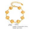 Fashion Resort Ocean Wind Stainless Steel Conch Gold Bracelet Women'S Jewelry 2475