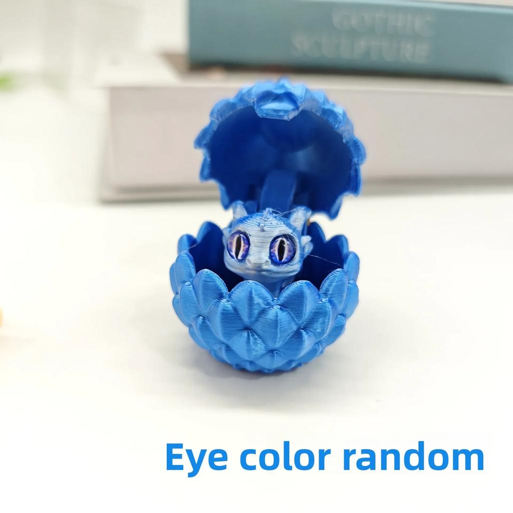 3D Printed Party Decorations Ornaments Dragon Egg Statue Christmas Hatching Figure Modern Home Decoration Miniature Desk Decor