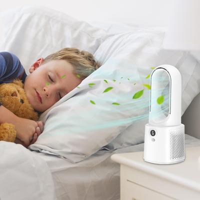 2025 New Bladeless Portable Fan USB Quiet Rechargeable Small Fan Air Cooler 6 Speed Mini Summer Sports Fan Outdoor Travel