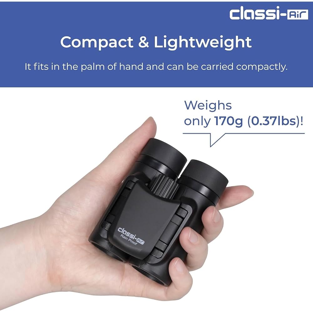 Kenko Classi-air 8x21DH Binoculars for Concerts, Roof Prism Type, 8x Magnification, 21mm Objective Lens, Ultra-Lightweight, Compact, Multi-Coated, Dee