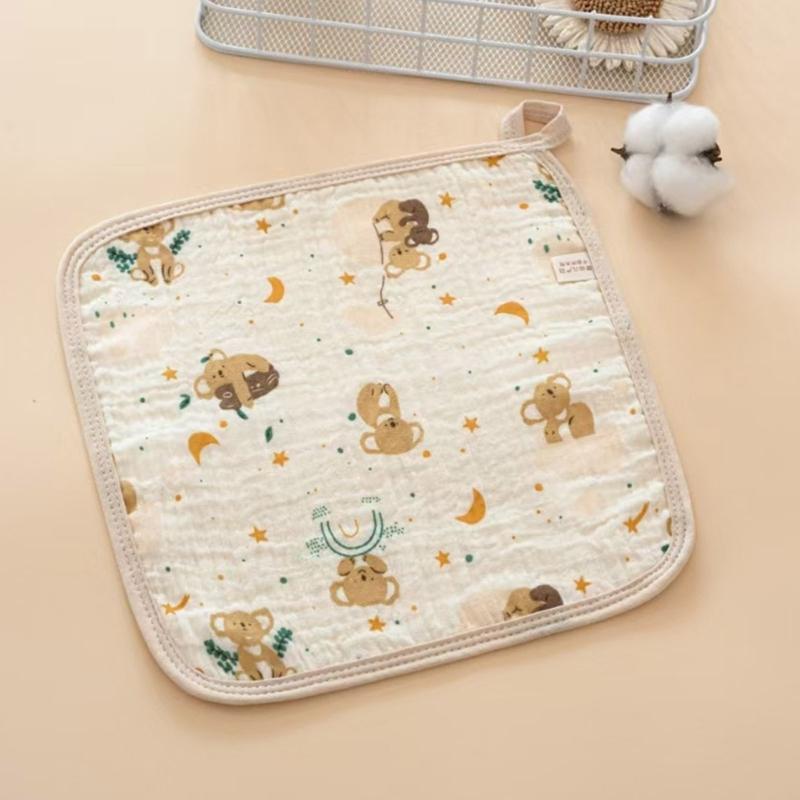 Cotton Drooling Bib Mouth Cloth For Baby Gentle On Skin Machine Washable Saliva Towel Newborns Feeding Accessories