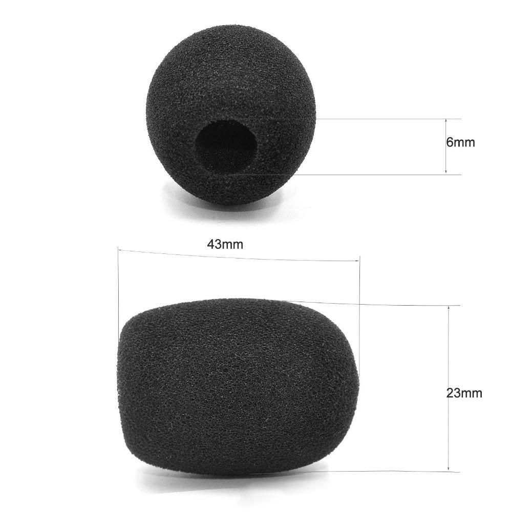 Foam Microphone Muff Pop Filter Cover for TELEX AIRMAN750/AIRMAN760 Aviation Headset Accessories
