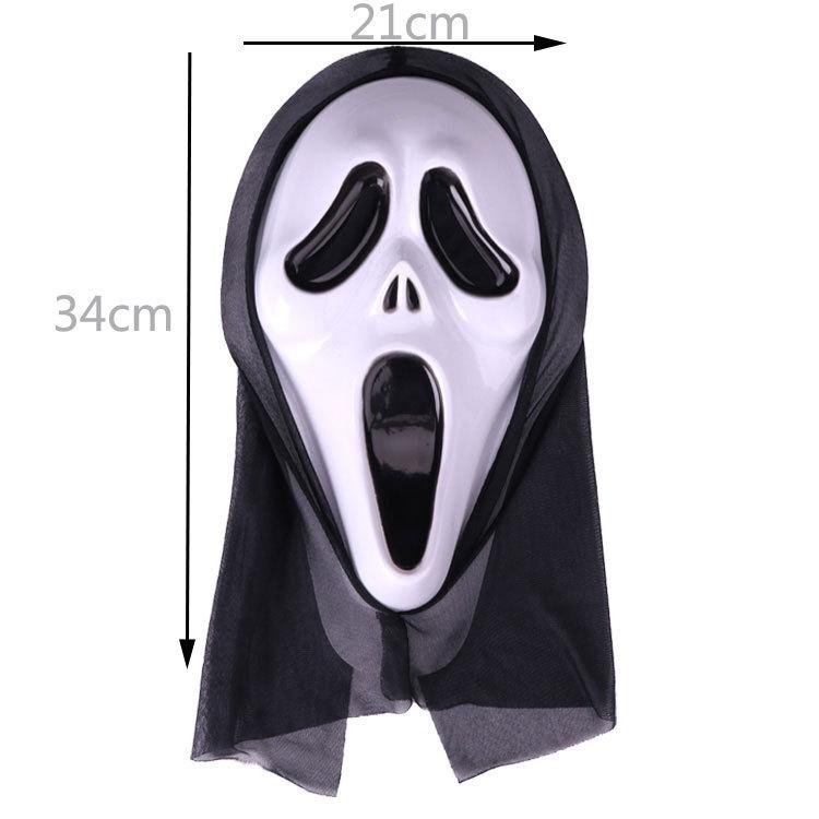Halloween Terror Mask Party Makeup Ball Making Faces Screaming Screams Headmask Halloween Skeleton Ghost Mask